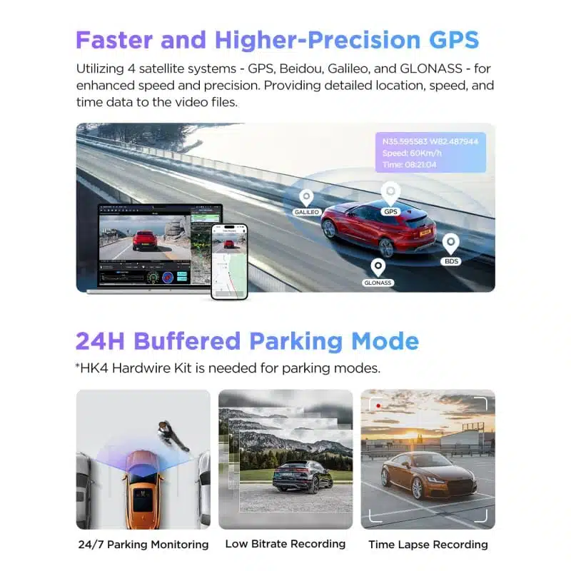 VIOFO A229 PRO 1CH 4K HDR FRONT DASH CAM WITH SONY STARVIS 2 IMX678 8MP SENSOR SUPER NIGHT VISION VOICE CONTROL 5GHZ WIFI GPS