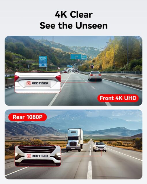 Redtiger F7NP 4K Dual Dash Cam - Image 2