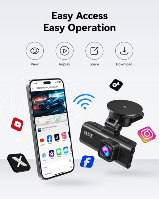 Redtiger F7NP 4K Dual Dash Cam - Image 5