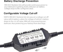 VIOFO Type-C HK4 Hardwire Kit with 8pcs Full Set Fuse for A329, A229, A119MINI2, A139, T130, WM1