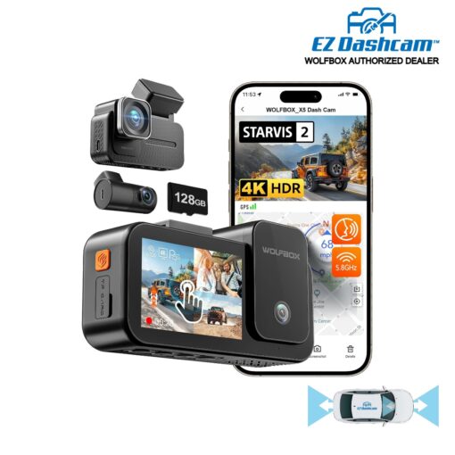 Wolfbox X5 3-CH 4K Dash Cam