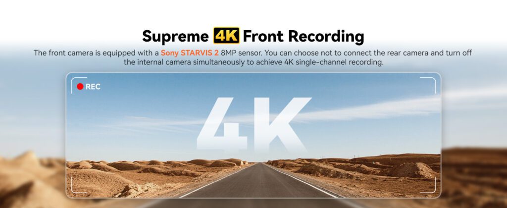 Wolfbox X5 3-CH 4K Dash Cam