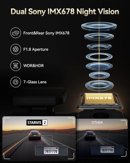 Redtiger F77 Dual 4K Dash Cam