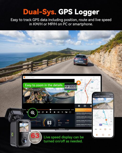 Vantrue E360 5.2K 360° Panoramic Dash Cam - Image 6