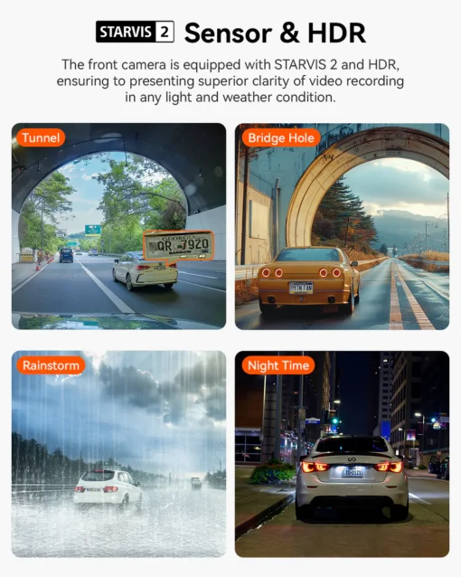 Vantrue N2X 2.7K Front & Interior Dash Cam + LTE Module + Hardwire Kit Bundle - Image 4