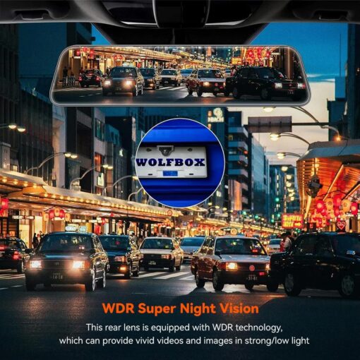 Wolfbox Upgraded Waterproof WDR Rear Camera - Image 2