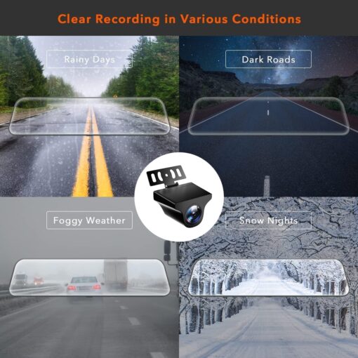 Wolfbox Upgraded Waterproof WDR Rear Camera - Image 4