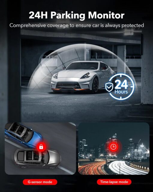 Redtiger F7NT Touch Screen 4K Dual Dash Cam - Image 5