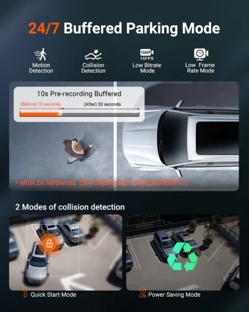 Vantrue N4S 2.7K 3 Channel Dash Cam - Image 5