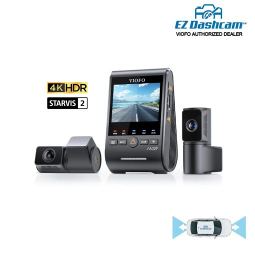 Viofo A329T 4K 3 Channel Dash Cam