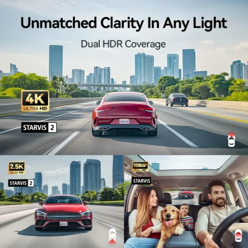 Redtiger F17 Elite 4K 3 Channel Dash Cam - Image 6