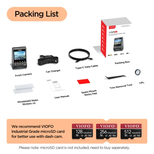 Viofo A329S 4K Front Dash Cam - Image 6