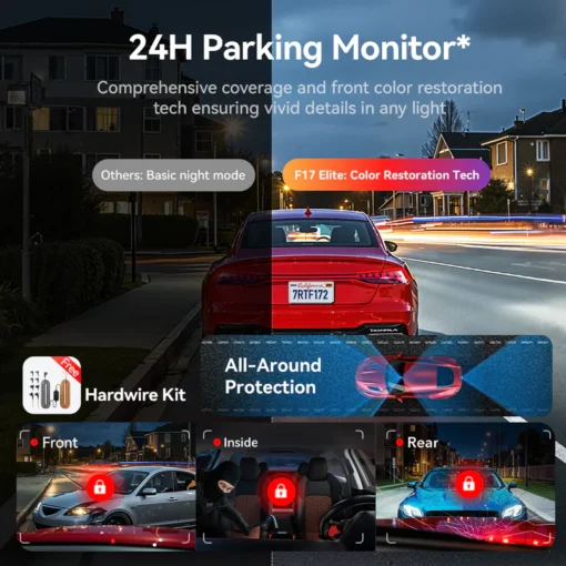 Redtiger F17 Elite 4K 3 Channel Dash Cam - Image 8