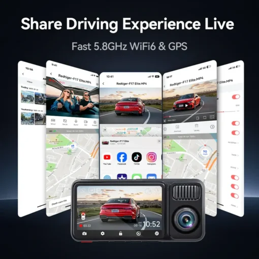 Redtiger F17 Elite 4K 3 Channel Dash Cam - Image 9