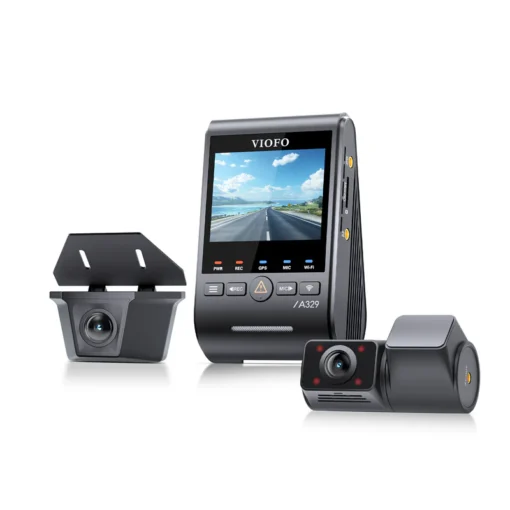 Viofo A329SW 4K 3 Channel Dash Cam with Fisheye Cabin + Waterproof Rear Camera - Image 2
