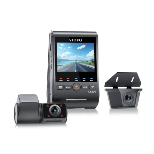 Viofo A329SW 4K 3 Channel Dash Cam with Fisheye Cabin + Waterproof Rear Camera - Image 3