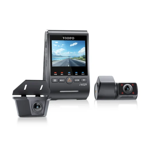 Viofo A329SW 4K 3 Channel Dash Cam with Fisheye Cabin + Waterproof Rear Camera - Image 4