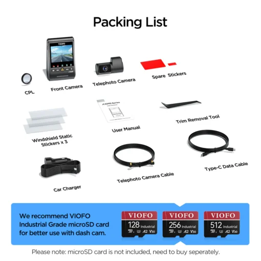 Viofo A329T 4K Dual Dash Cam - Image 7