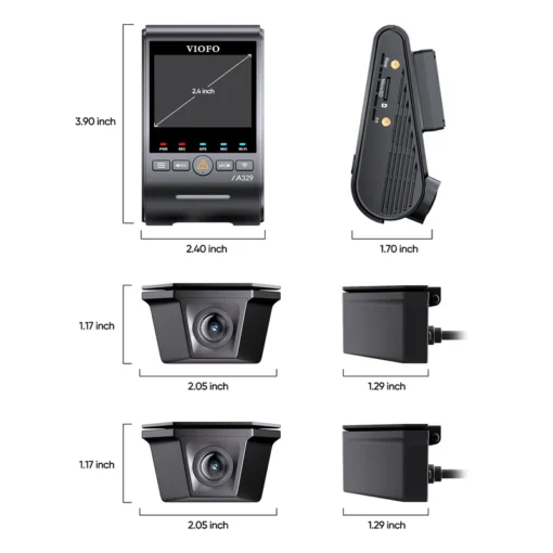 Viofo A329WW 4K 3 Channel Dash Cam with Dual Waterproof Rear Camera for Heavy-Duty Trucks and Trailers - Image 5