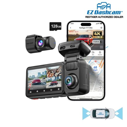Redtiger F17 Elite 4K 3 Channel Dash Cam