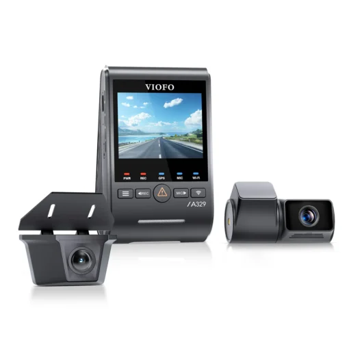 Viofo A329TW 4K 3 Channel 4K Front+2K Telephoto Camera+2K Waterproof Rear Camera Dash Cam - Image 3