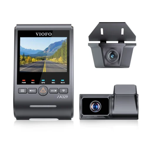 Viofo A329TW 4K 3 Channel 4K Front+2K Telephoto Camera+2K Waterproof Rear Camera Dash Cam - Image 4