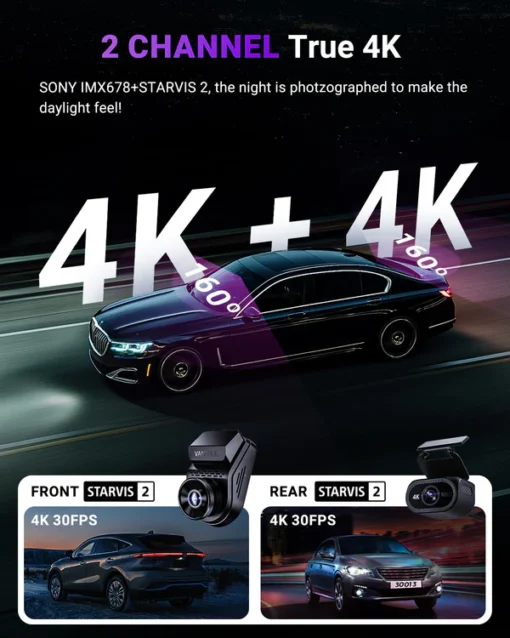 Vantrue S1 Pro Max 4K Dual Dash Cam - Image 3