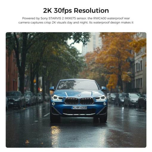 VIOFO RWC400 2K HDR 30FPS IP67 Waterproof Rear Camera Set for A329S/A329T Series - Image 2