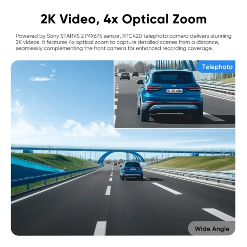 VIOFO RTC420 2K HDR Telephoto Camera for A329 / A329S Dash Cam - Image 3