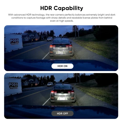 VIOFO RNE800 4K HDR Rear Camera with 6M Cable and Sticker for A229 Ultra Series - Image 3