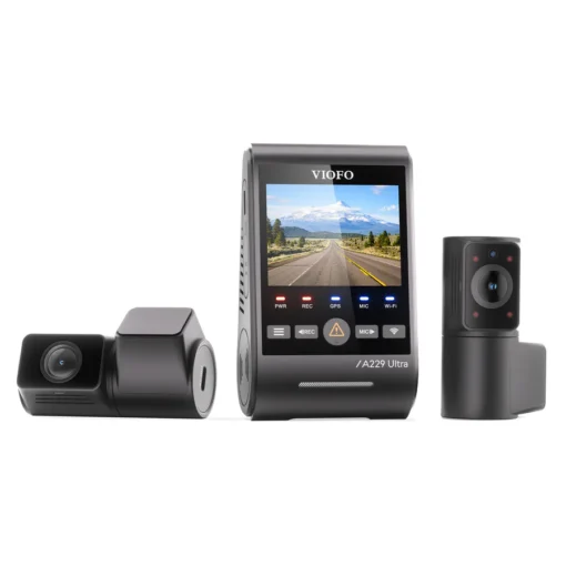 VIOFO A229 Ultra 3CH 4K Front + 4K Rear + 1080P Fisheye Cabin Dashcam - Image 3