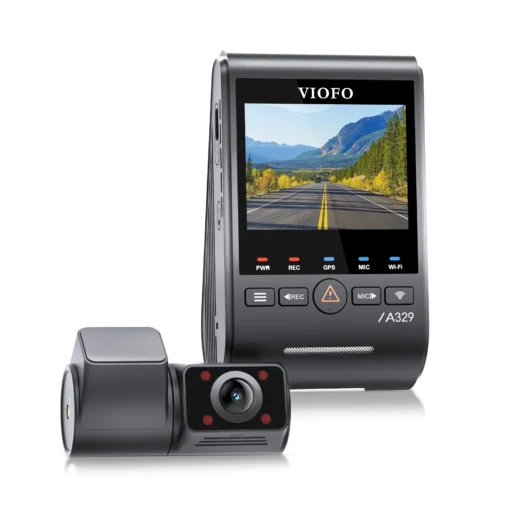 Viofo A329S 2CH IR 4K 60FPS Front + 2K Fisheye Interior Dash Cam - Image 3