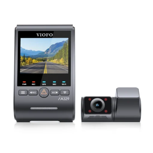 Viofo A329S 2CH IR 4K 60FPS Front + 2K Fisheye Interior Dash Cam - Image 4