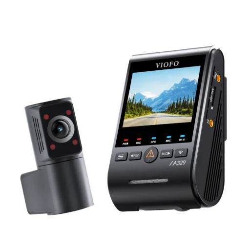 Viofo A329S 2CH IR 4K 60FPS Front + 2K Fisheye Interior Dash Cam - Image 5