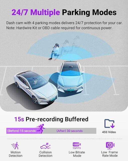 Vantrue S1 Pro Max 4K Front + 2.5K Rear Dual Dash Cam - Image 3
