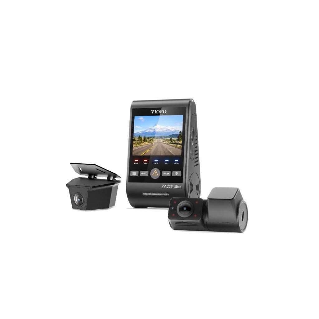 Viofo A229 Ultra W 3CH 4K Front+4K Waterproof Rear Camera+1080P Fisheye Cabin Camera