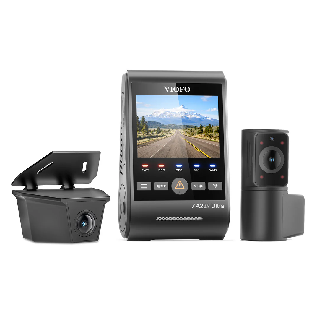 Viofo A229 Ultra W 3CH 4K Front+4K Waterproof Rear Camera+1080P Fisheye Cabin Camera - Image 2