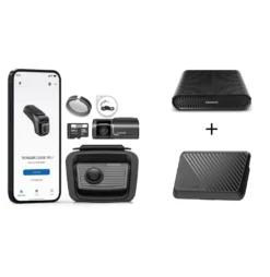 Thinkware U3000 PRO Dual Dash Cam + iVolt Mini External Battery Pack + LTE Module Bundle