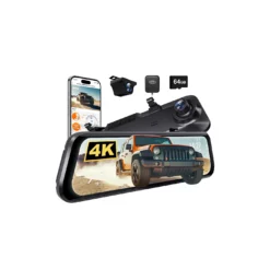 WOLFBOX G850 Pro 4K Wifi ADAS Front and Rear Mirror Dash Cam
