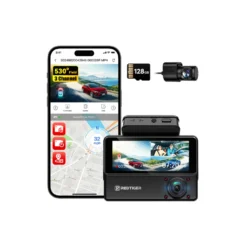 Redtiger VP20 530° 3-Channel IR Night View Dash Cam