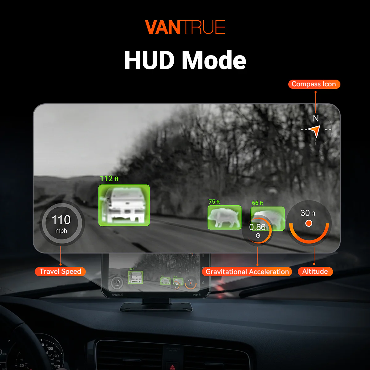 Vantrue Pilot 2 4-Channel Thermal Smart Dash Cam - Image 4