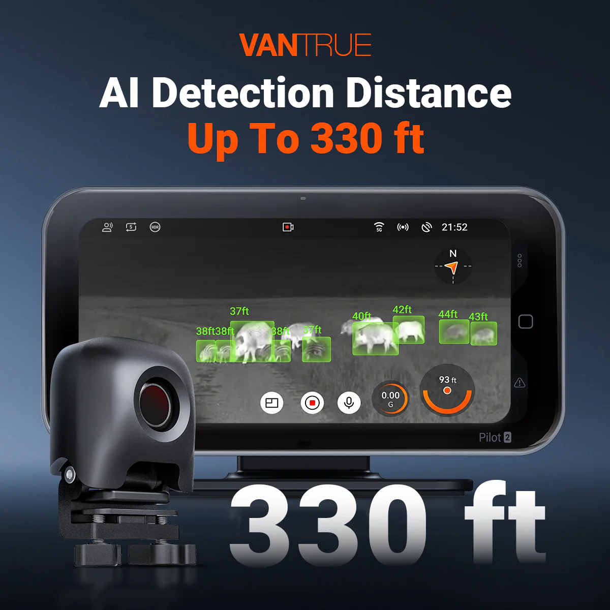 Vantrue Pilot 2 4-Channel Thermal Smart Dash Cam - Image 3